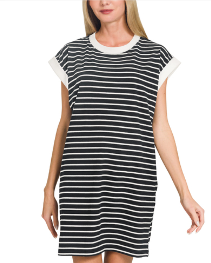 Striped T-Shirt Dress
