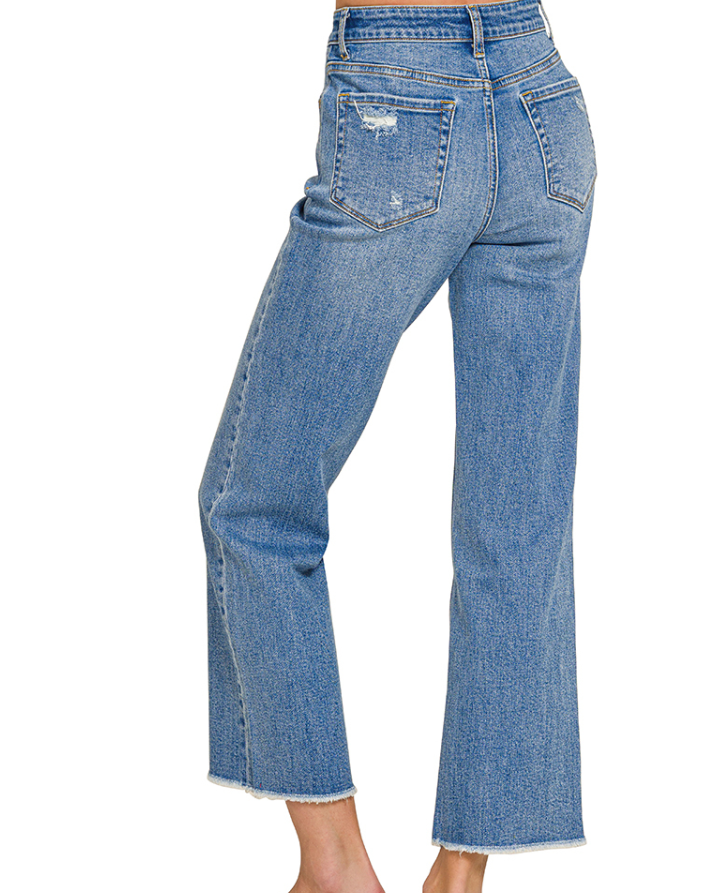 Zenana Medium Wash High Waisted Jeans