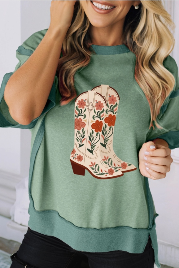 Sage Little Daisy's Closet Boot Applique, Small
