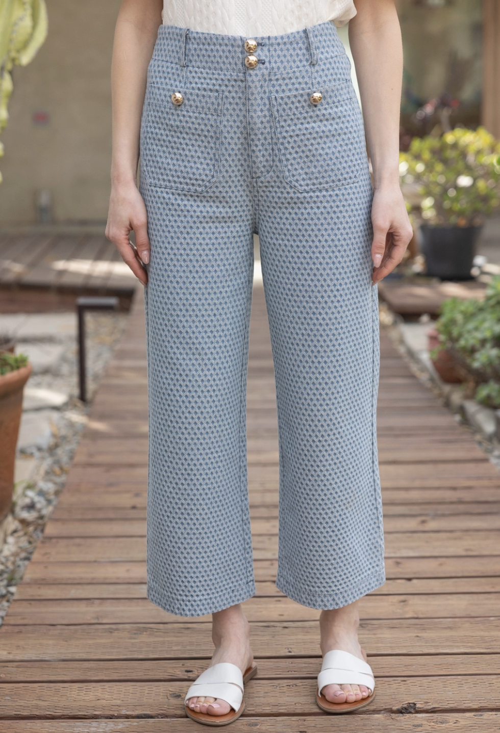 Voy Diamond Print Pants
