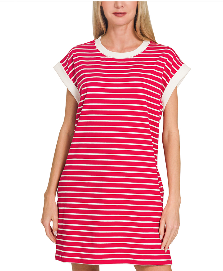 Striped T-Shirt Dress