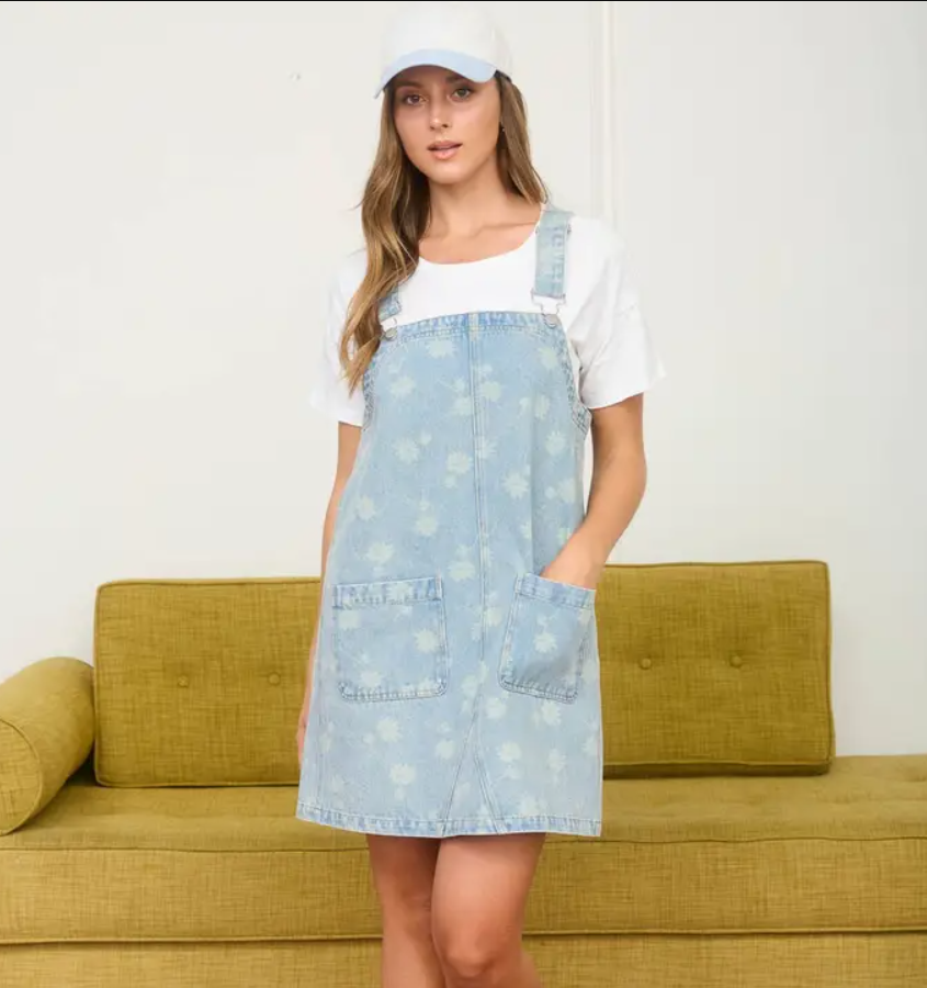 J.O.A. Denim Jumper Dress