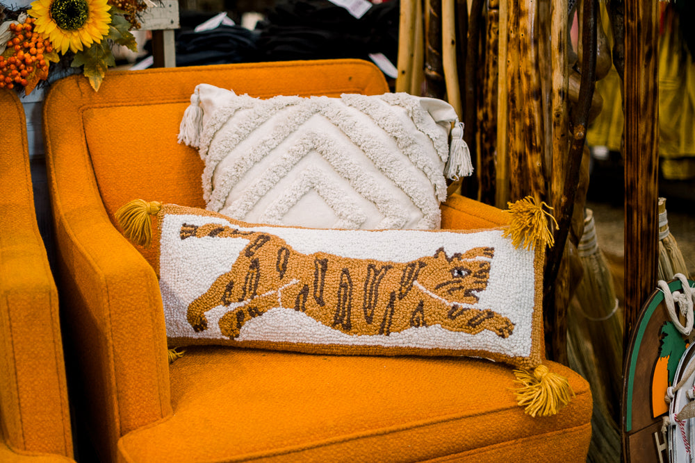 Tiger Tassel Pillow